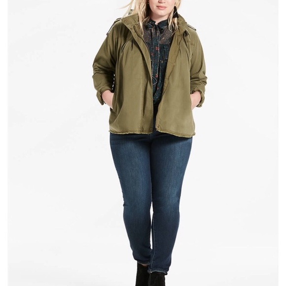 NWT Lucky Brand 1X Olive Jacket - Picture 2 of 8